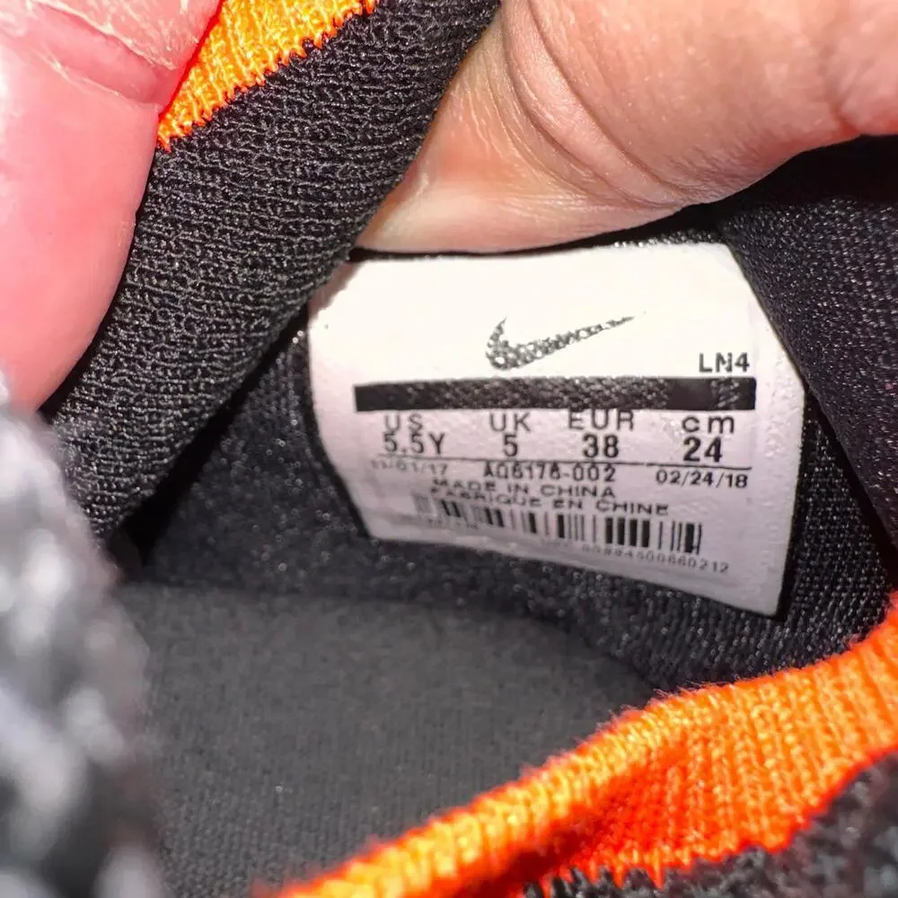 Nike 5y size shape